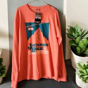 Jackson Hole Coral Long Sleeve Shirt NWT